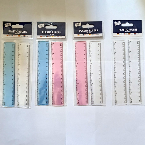 Plastic rulers stationery - rulers,