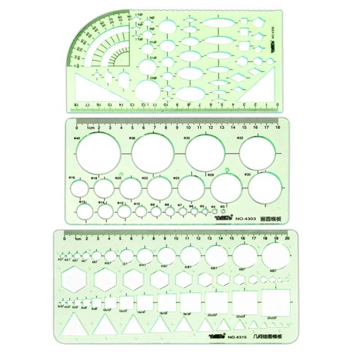 3pcs circle geometry - geometry, template