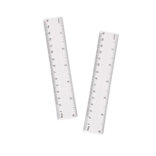 15cm ruler clear 6 - 15cm,