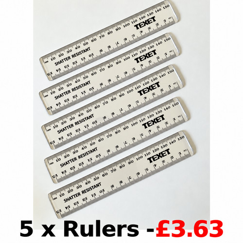 Clear 15cm shatter proof - x,