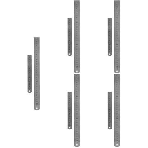 Small metal ruler stainless - metal,