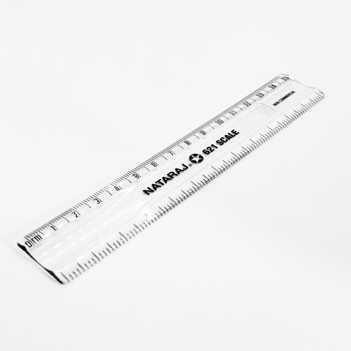 15cm ruler clear school - 6",