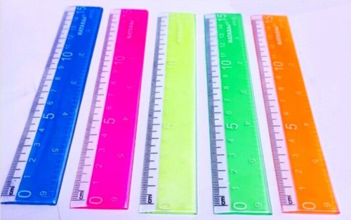 15cm neon ruler office - 6",