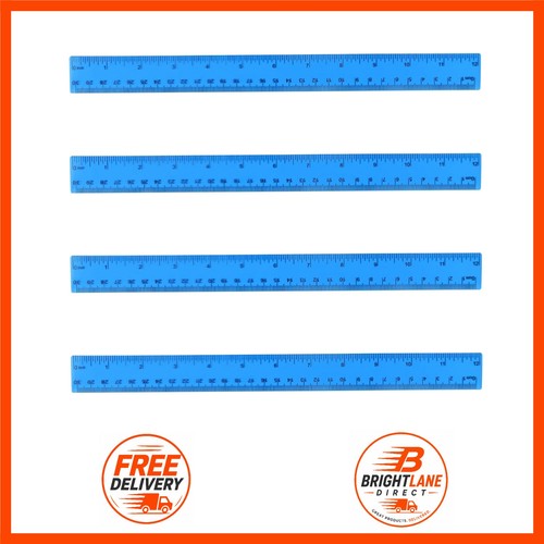 Pack blue plastic rulers - pack,