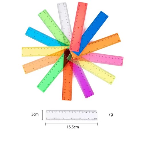 15cm ruler office school - 6'',