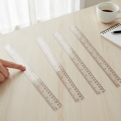 Piece transparent 30cm - 4-piece,
