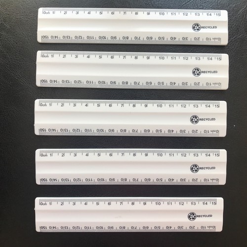 White rulers 15cm - -,