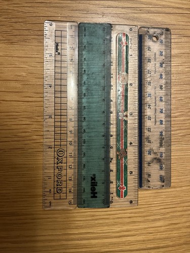 Plastic rulers various - 4,