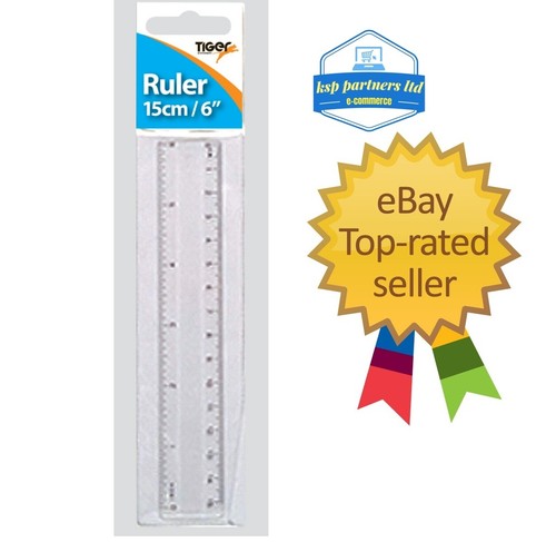 15cm ruler clear shatter - ruler,