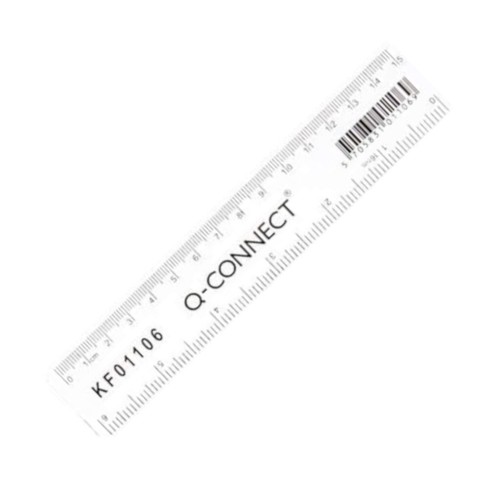 15cm clear plastic ruler - 15cm,